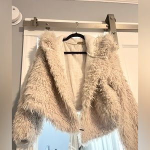 Free people faux fur jacket